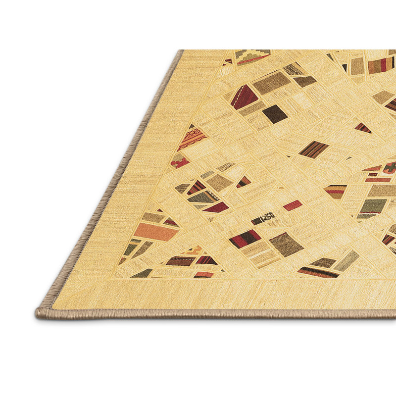 Washable Southwestern Indoor Rug, Rectangle 5' x 8'