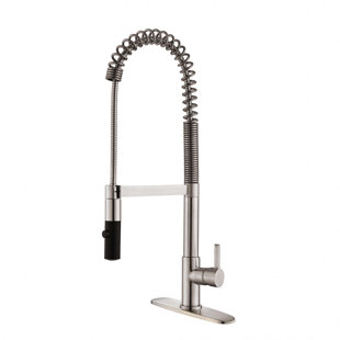 Robinet de cuisine à poignée simple pull down
