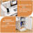 63 Inches Reception Desk, Front Desk With Rgb Led Lights & Counter & Lockable Drawer & Open Shelves