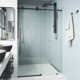 Elan E-Class 56-60" W x 76" H Sliding Frameless Shower Door with 3/8" Clear Glass