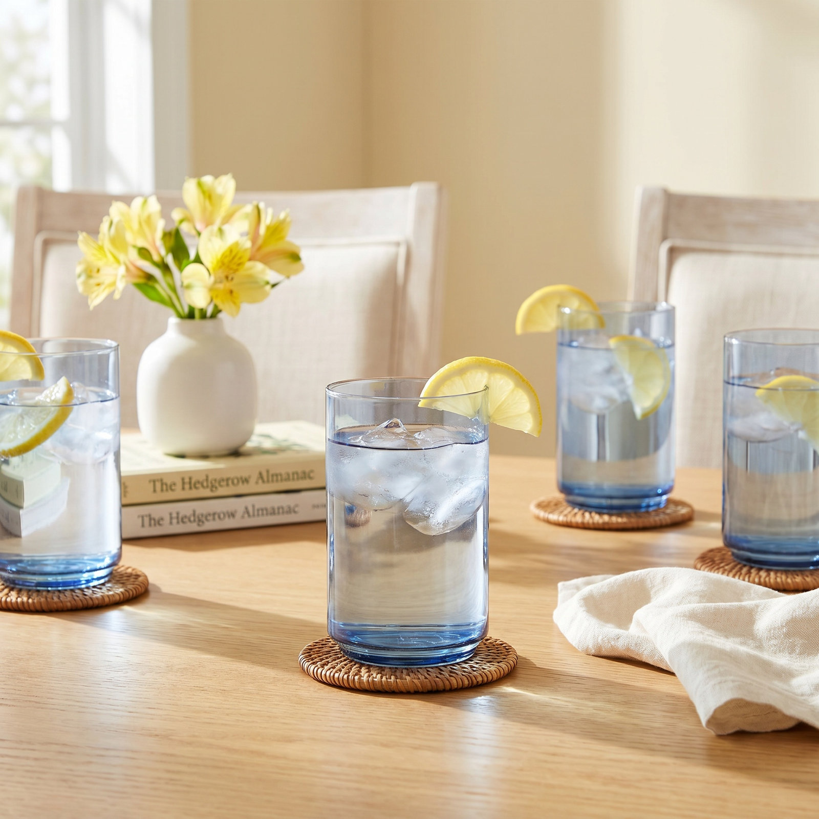 Tuscany Stackables Drinking Glass, Blue, 17 Oz