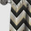 Monochromatique Chevron Motion I - Rideau à chevrons - Rideau occultant à chevrons - 1 panneau-107555138