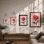 Pink Carnation Botanical - Framed Print-550703585-550703591