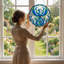 Birds Window Panel-887381824