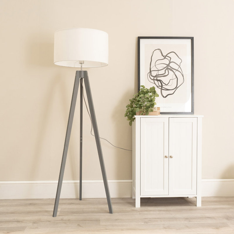 Byersville 150cm Tripod Floor Lamp, White