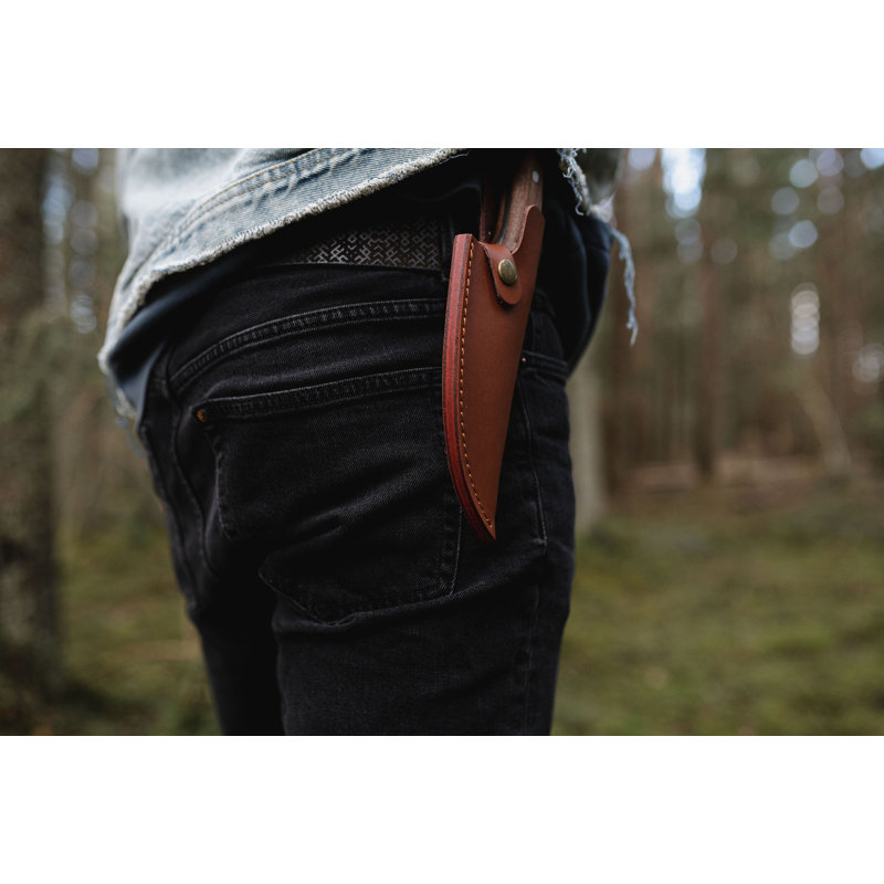 Couteau de chef Seido Knives Kyodai - idéal pour le camping en plein air, la chasse ou le barbecue avec étui à couteaux en cuir…