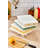 Set of 4 Plastic Storage Boxes, White, 10.8 x 2.0 x 8.9 inches | 100% Dishwasher-Safe | Ideal for Organizing Kitchen, Bathroom, and Home Office | Durable, Lightweight, and Space-Saving Design-165327182
