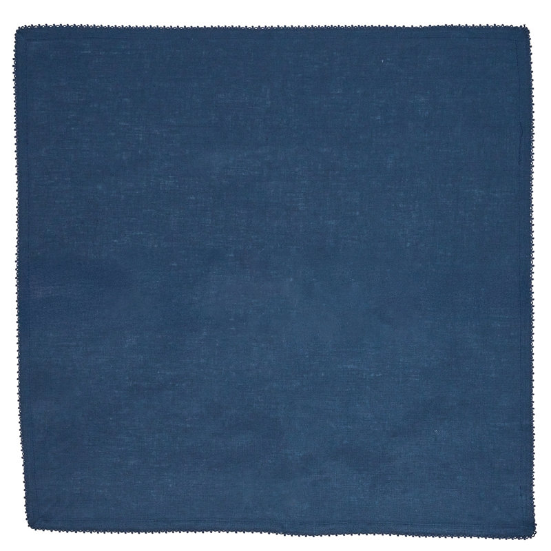 Berry Scallop Napkin, Navy