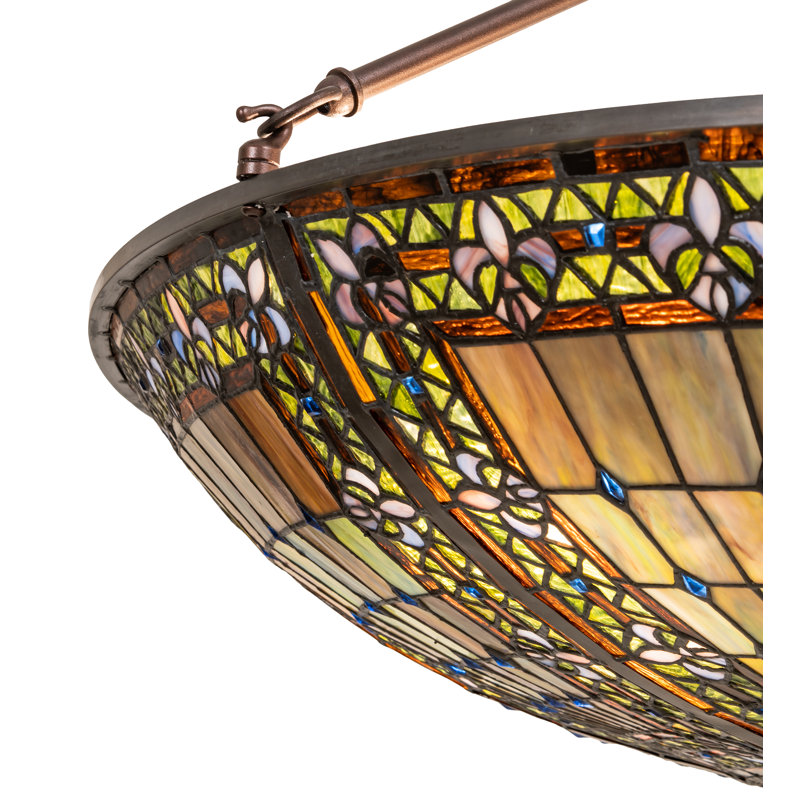 Meyda Tiffany & Stained Glass 8 - Light Semi Flush Mount