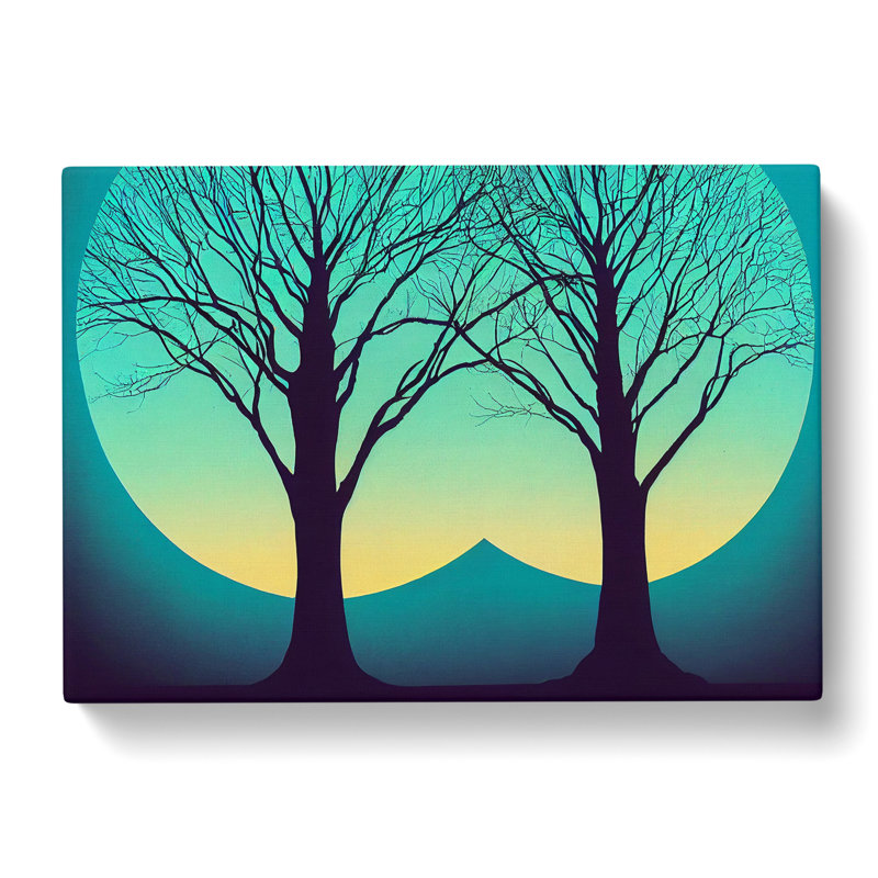 Pleasing Trees Abstract - Wrapped Canvas, 35cm H x 50cm W x 3cm D