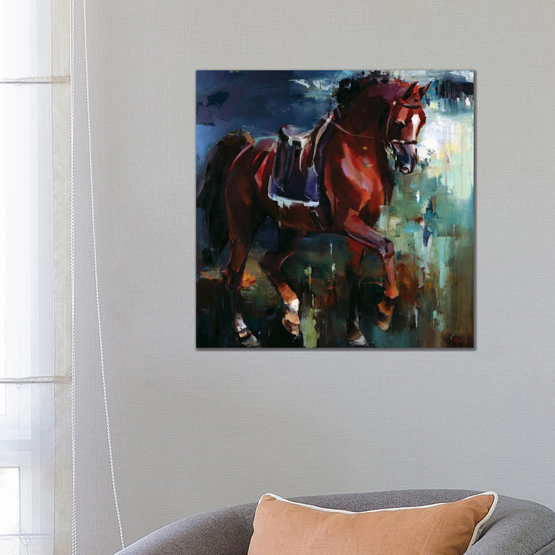 Inversion 1 Piece Painting on Canvas, 45.72cm H x 45.72cm W x 1.91cm D, Wrapped Canvas
