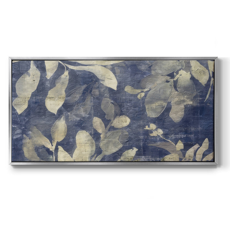 Soleil teinté au soleil II - Toile tendue avec châssis tendue - Prêt à accrocher, H 25 po x l 49 po, Argent argent