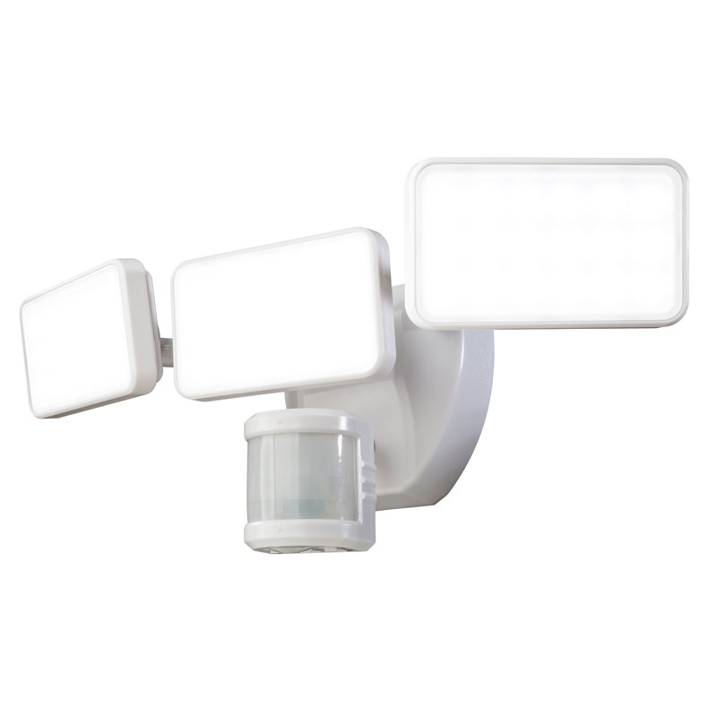 Kimimela LED Outdoor Security Flood Light with Motion Sensor, White