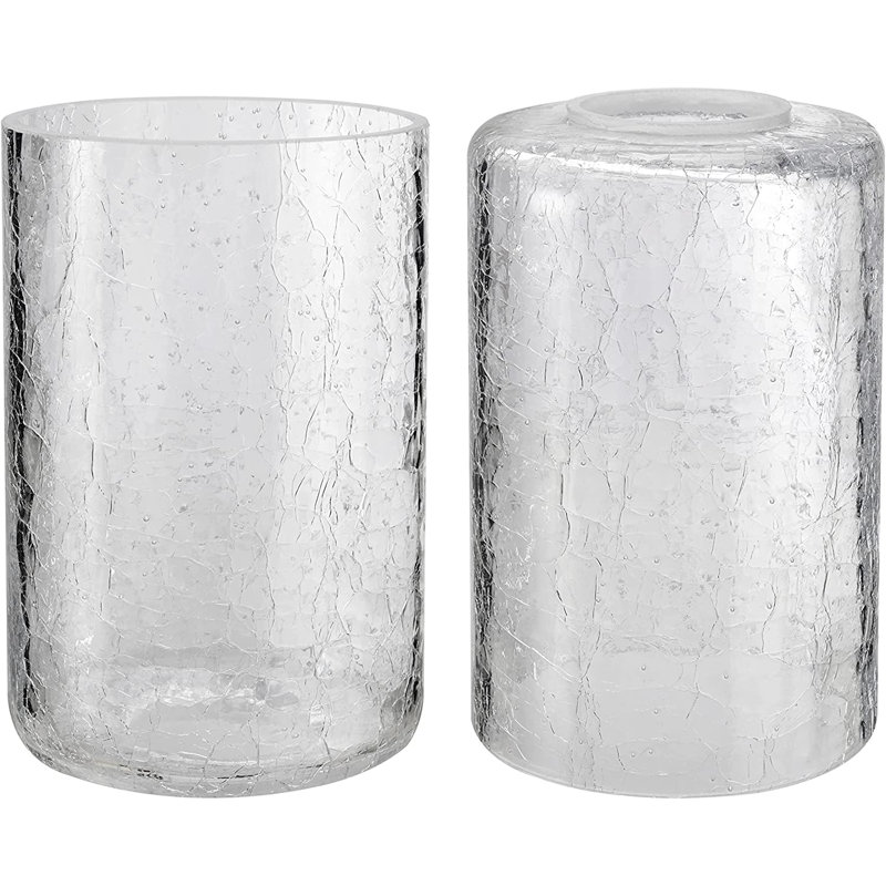 Abat-jour mural cylindrique en verre 5,5 po (vissé) transparent