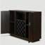 Hazen Espresso Finish Wine Cabinet