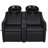 Double-Seat Backwash Shampoo Chair with Ceramic Shampoo Bowl for Salon