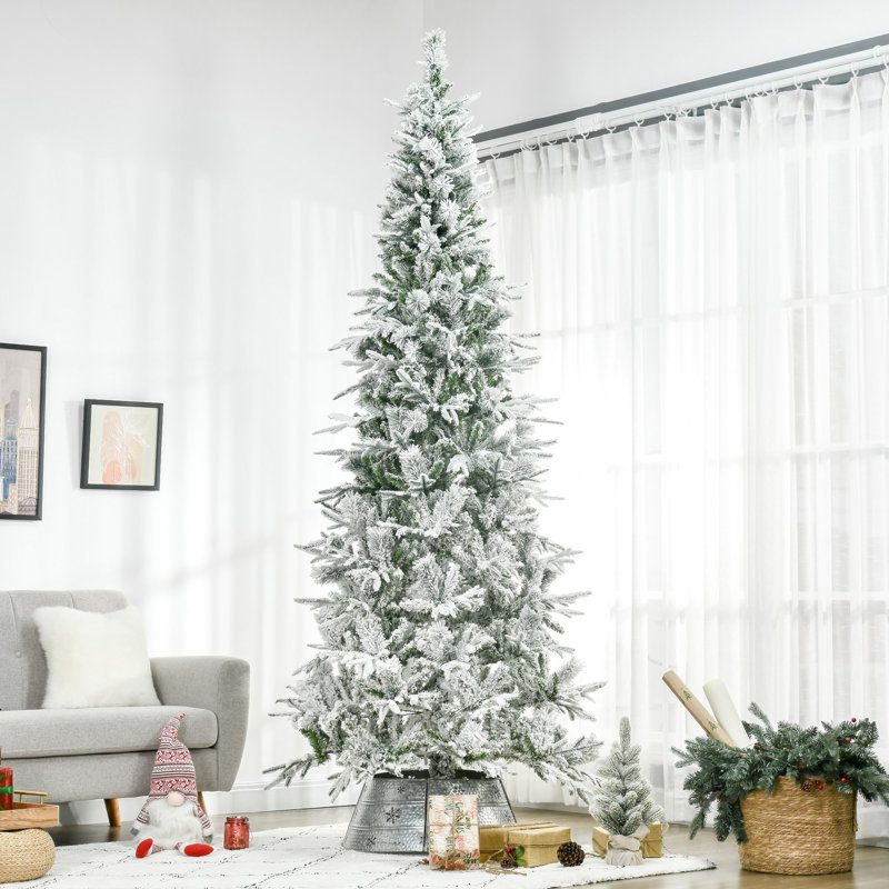 ? Décoration de Noël? Arbre de Noël artificiel enneigé 9 pi avec branches réalistes et 1159 pointes