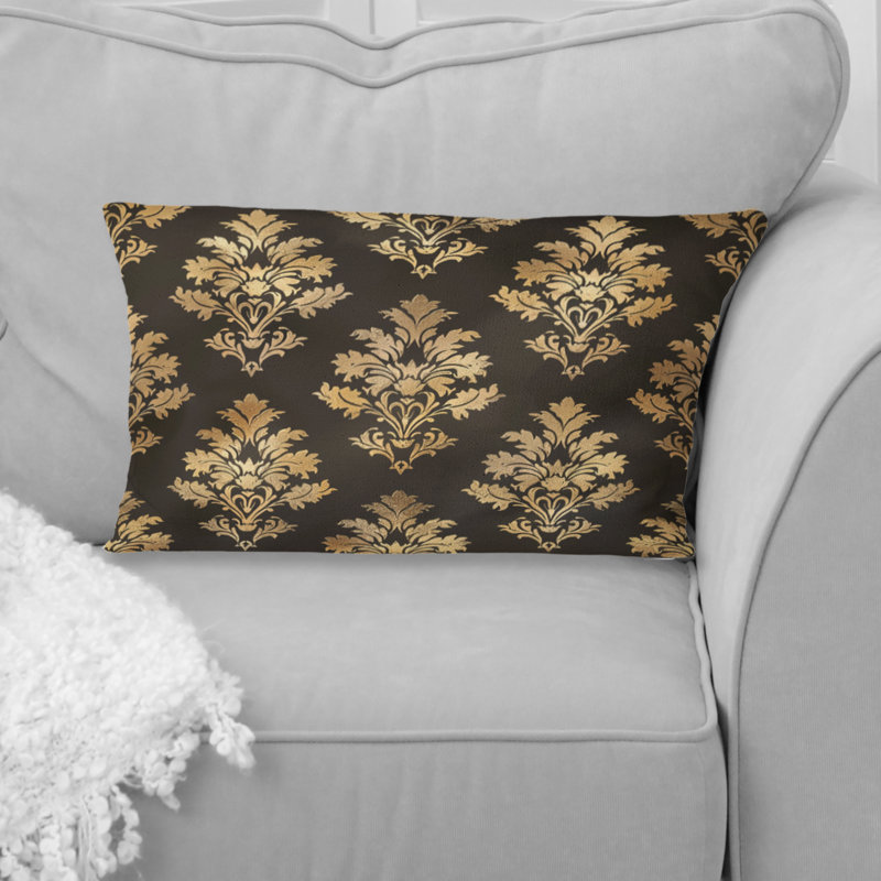Coussin Damask Glam Patten II - Glam, Brun / or