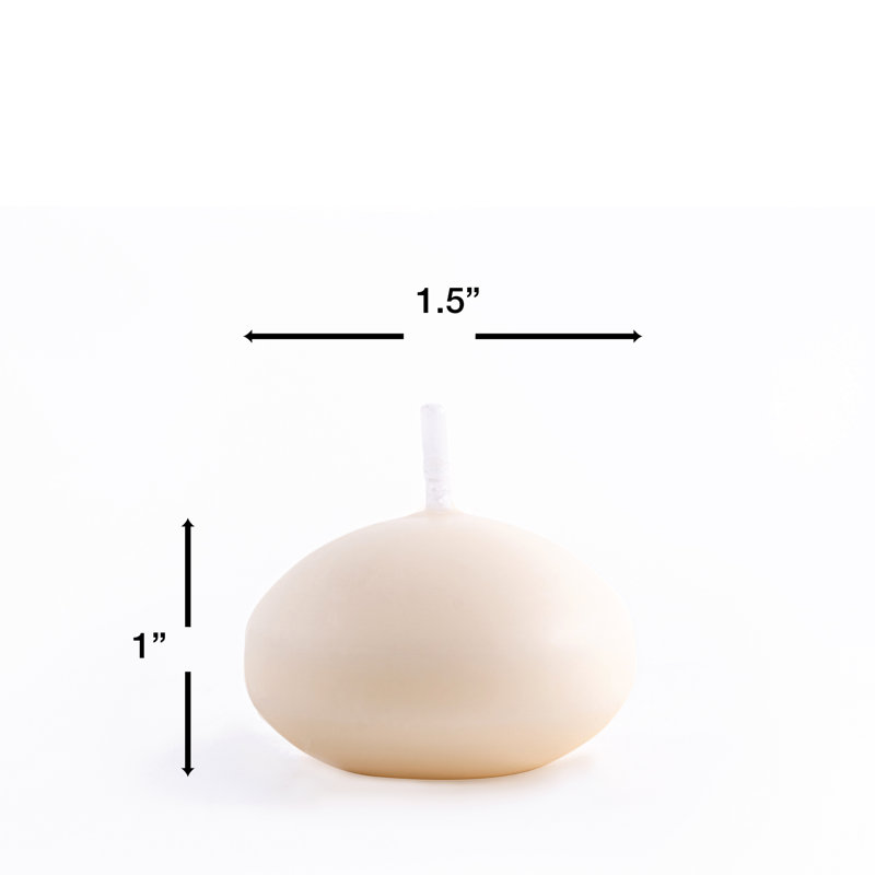 Bougie flottante sans parfum, Ivoire
