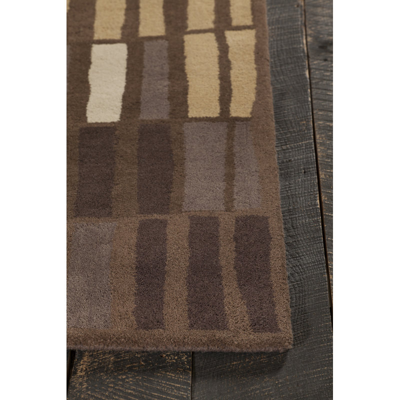Tapis Abbeville, Rectangle 5 pi x 7 pi, Brun/brun clair