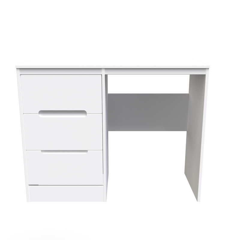 Fully Assembled Grety Dressing Table, White Matt/White Matt