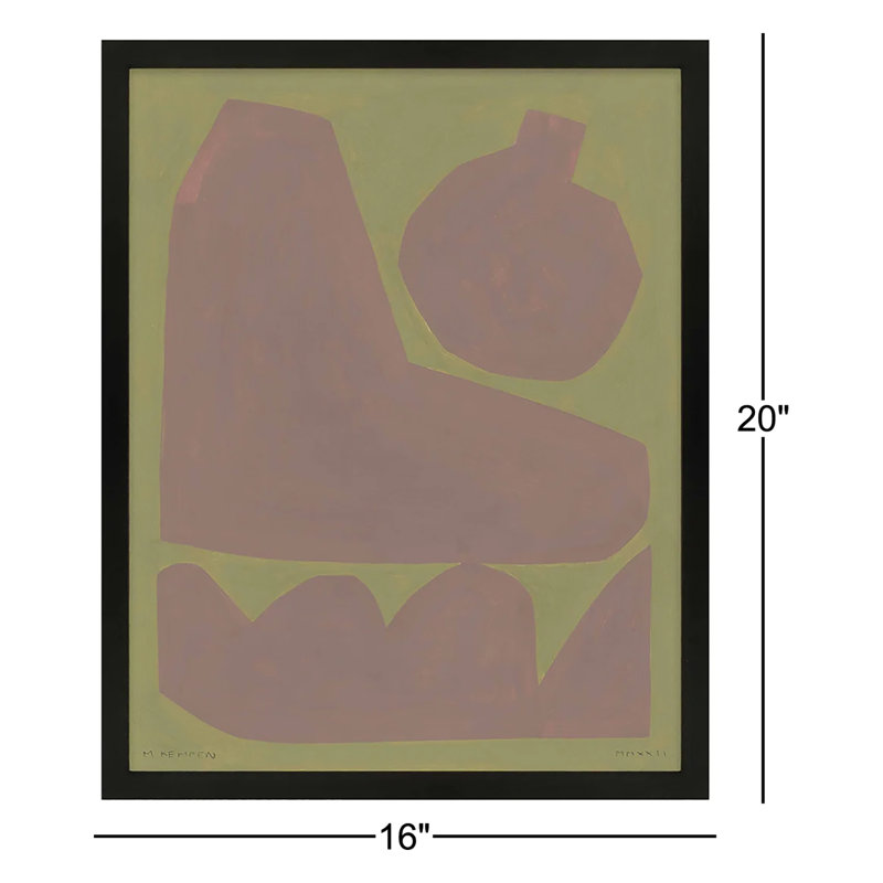 «Maron 3 & 4. Set of 2» par Michael Kempen - Art mural encadré, Cadre noir, H 20 po x l 16 po x P 1,25 po