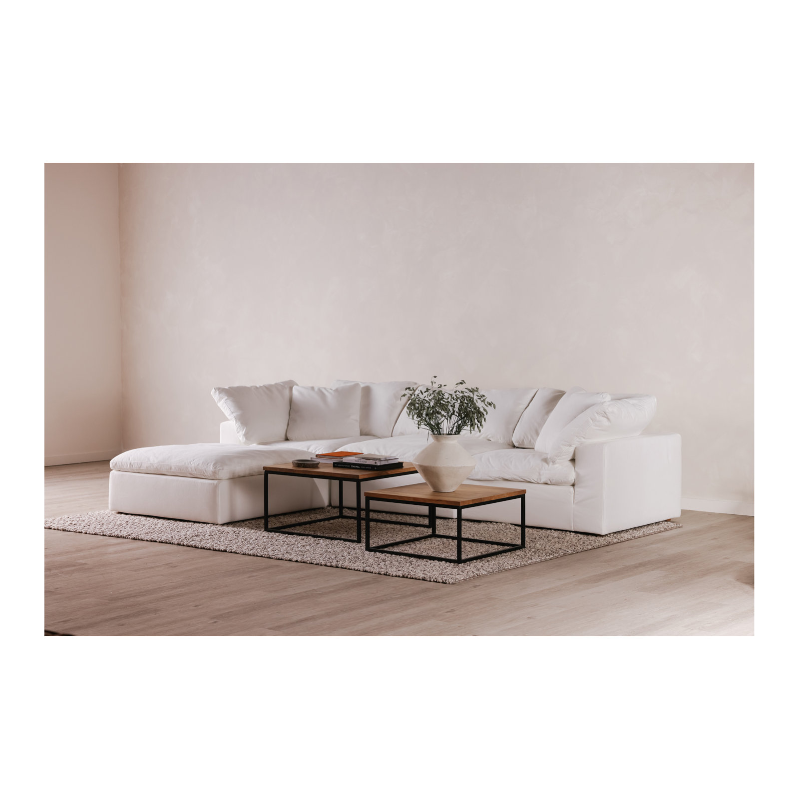 Tila Upholstered Slipper Chair, Cream White