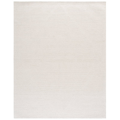 Ebony Hand Tufted Wool; Cotton Geometric Indoor Rug