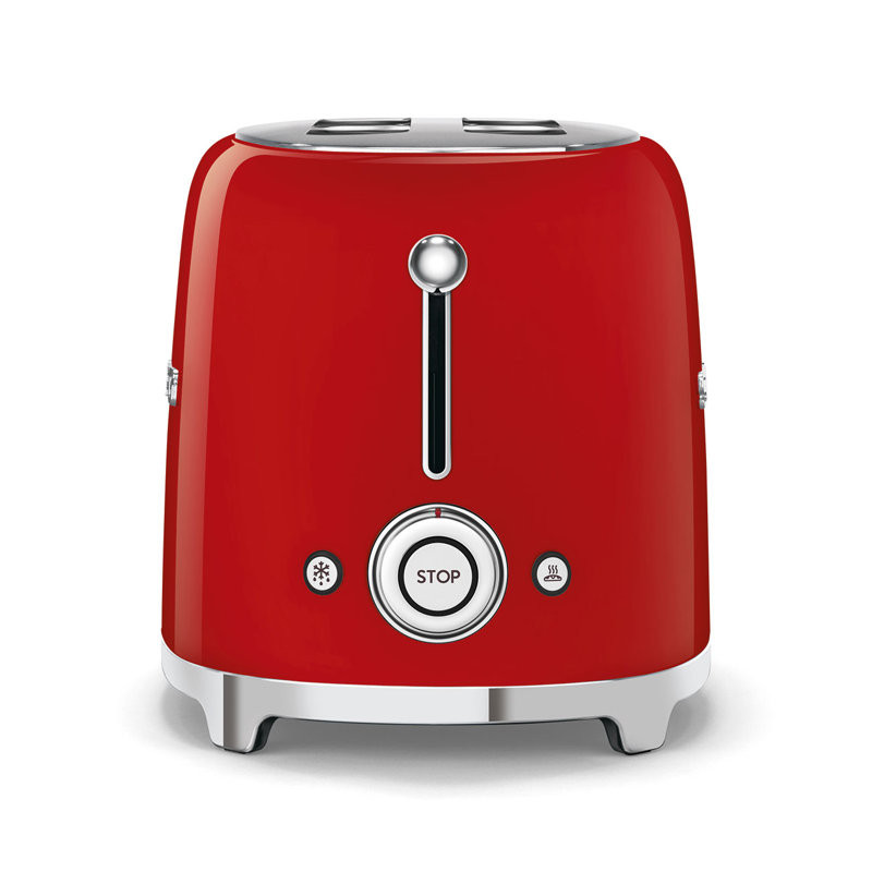 SMEG 50's Retro Style 2 Slice Toaster, Red