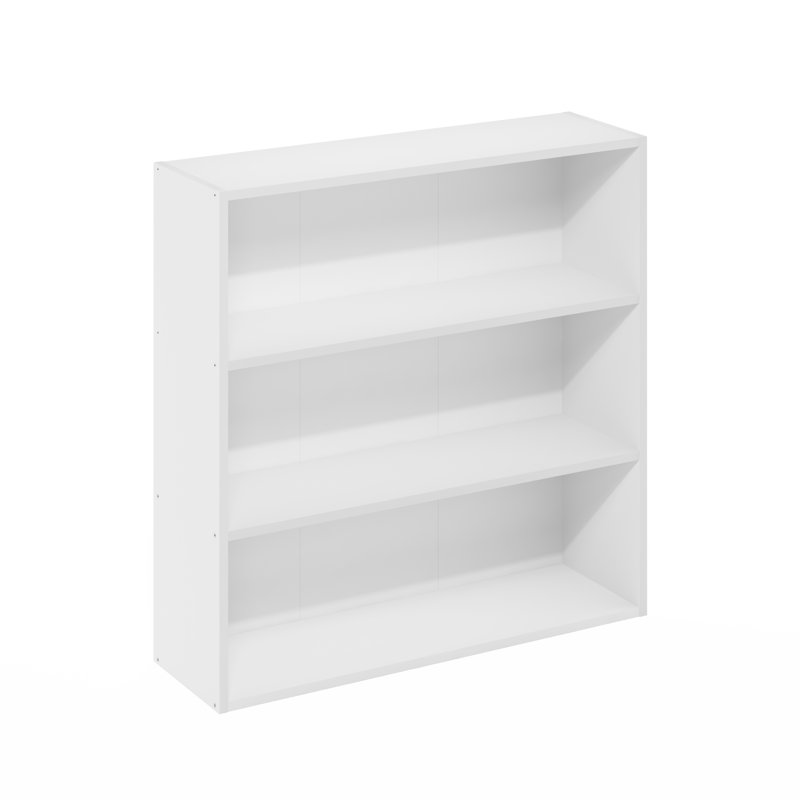 Bibliothèque Pasir, Blanc, (3 tablettes) H 31,5 po x l 31,34 po x P 9,29 po