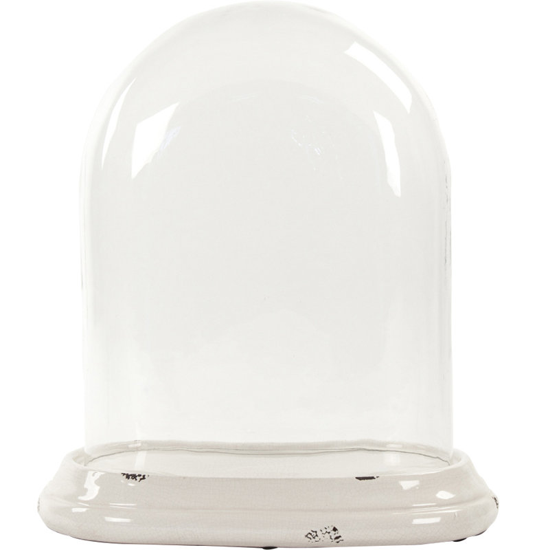 Pottery Cloche, 22.5" H x 19.5" W x 11.75" D