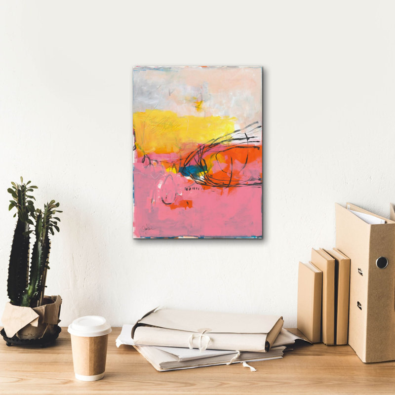 Toile épique Graffiti «All Was Said And Done No. 2» par Jan Weiss, 26 po x 34 po, H 16 po x l 12 po x P 0,75 po