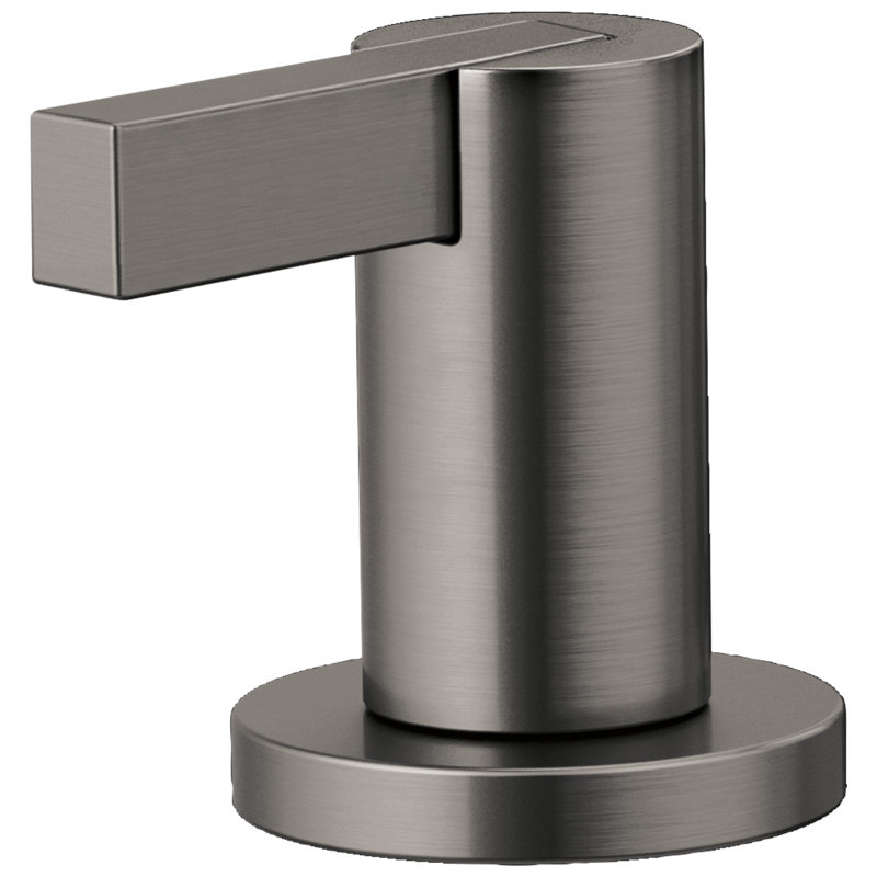 Litze® Widespread Lavatory Faucet With Low Spout, Extended Lever Handle, Luxe Steel, 1.5 GPM