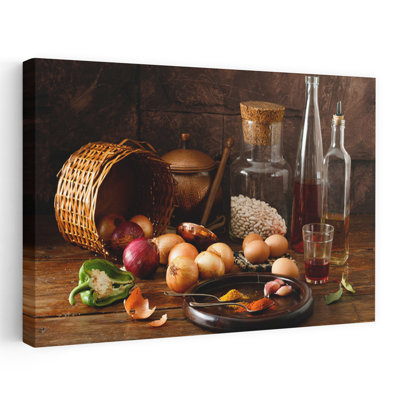 Smells Rustic Vintage Abstract Landscape Nature Wall Art Print