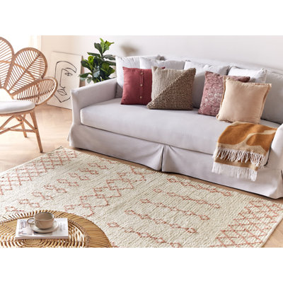 Nickson Geometric Cotton Hand Woven Area Rug