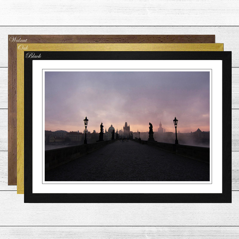 Single Picture Frame Print, Black