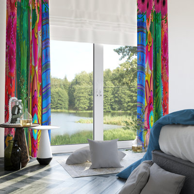 Semi Sheer Curtain Pair