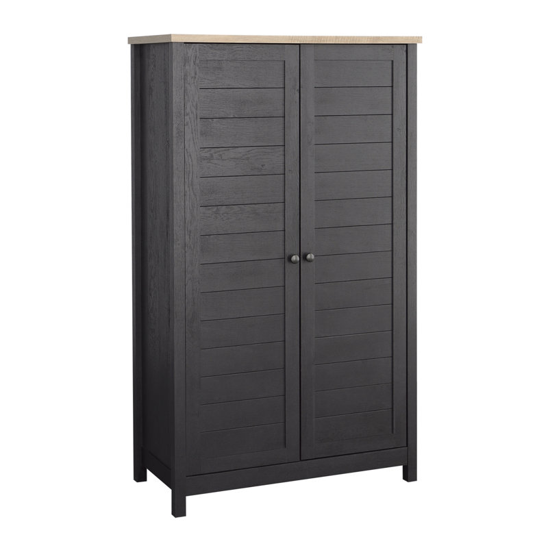 Armoire de rangement avec quatre tablettes réglables, armoire d'appoint pour rangement