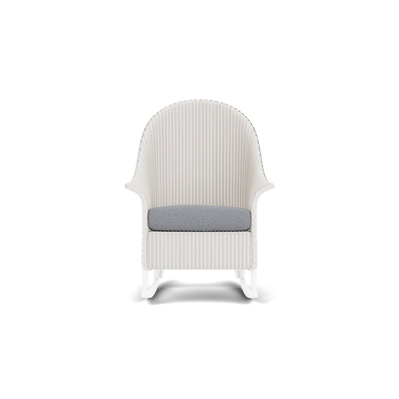 Loom Outdoor Rocker Chair, Rumba Stonewashed, White