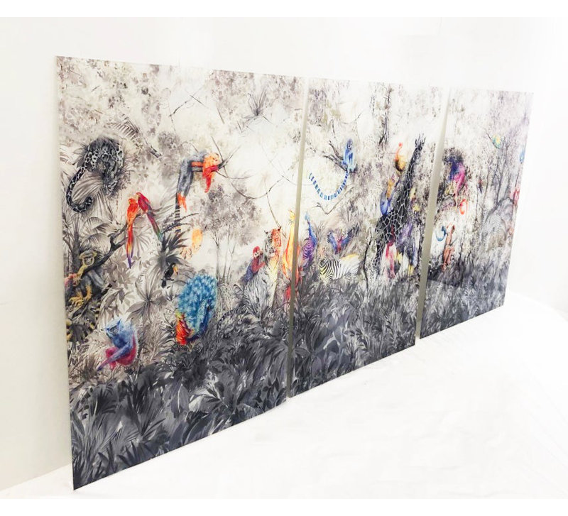 Art mural Nicolette Mayer Arcadia Triptych