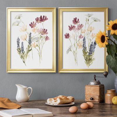 «Lobelia Garden I», ensemble de 2 impressions sur toile encadrées