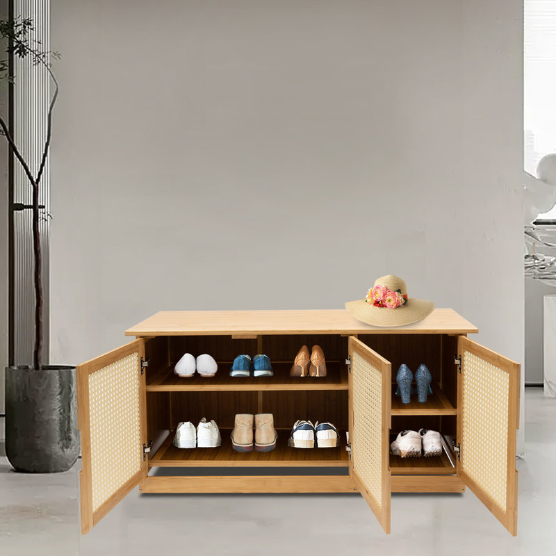 8 Pair Shoe Storage Bench