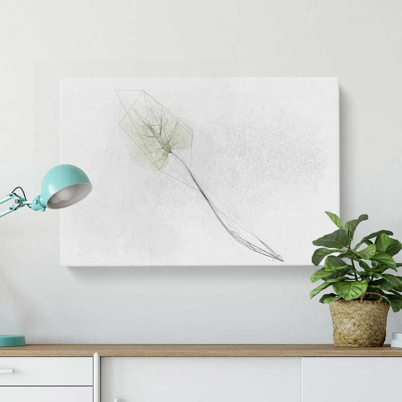 Solitary Leaf In Abstract - Wrapped Canvas, 50cm H x 76cm W x 3cm D