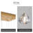 26-lights Rectangular Crystal Chandeliers Led Dimmable Light-220099967