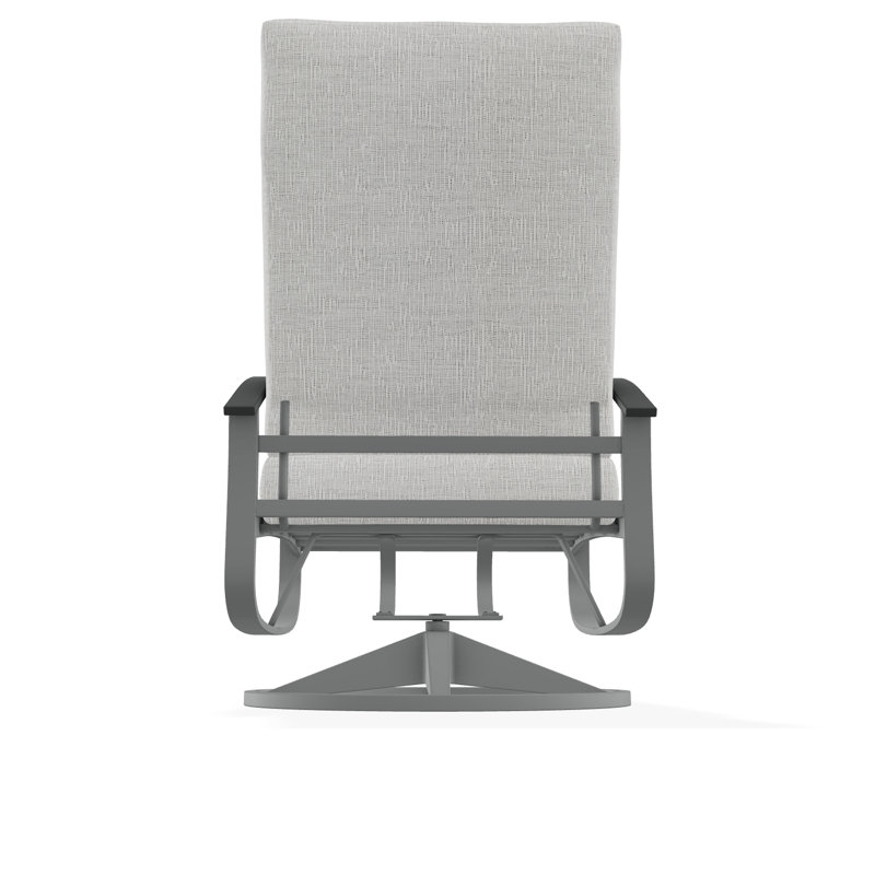 Belle Isle Outdoor Lounge Chair, Graphite, Proven Denim