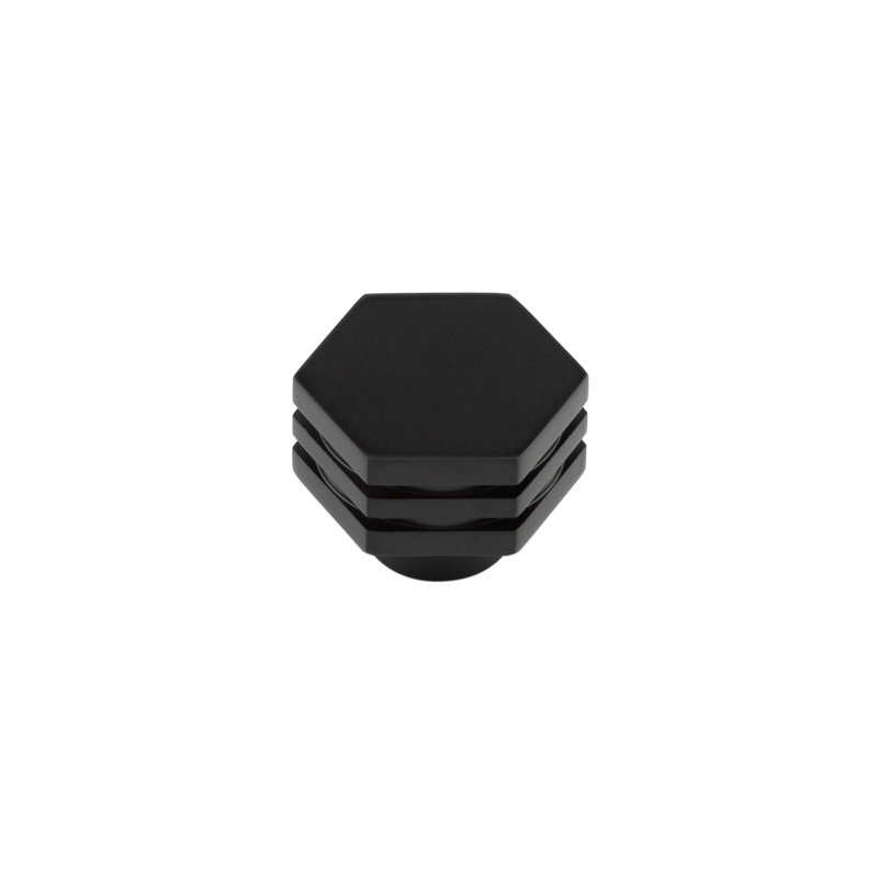 Hoxton 30mm Geometric Knob, Matte Black