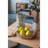 Set Of 3 Round Decorative Brown Bamboo Woven Trays With Handles