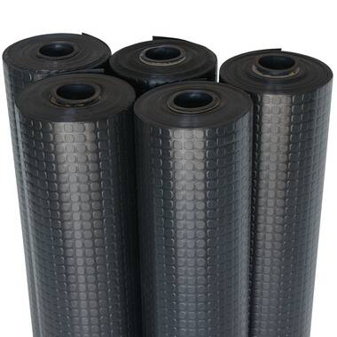 Rubber-Cal Ramp-Cleat Non-Slip Outdoor Rubber Mats - 1/8 in x 3 ft x 4 ft