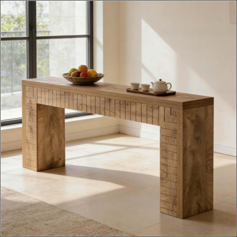 Console de style artistique, canapé, table d'appoint