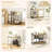 Bathroom Countertop Organizer Set Of 2, Kitchen Counter Shelf Spice Rack Sink Countertop Storage Desktop Large Wood Shelf - Carbonized Black